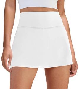 lot 10396 image: DLOODA Womens Skort Tennis Skirt with Pocket Shorts White