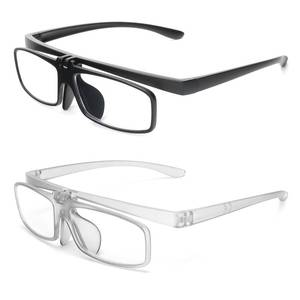 lot 10410 image: MMOWW 2 Pack Flip Up Reading Glasses for Close Work Lightweight Blue Light Blocking Readers for Men Women, BlackGrey 2.5