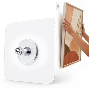 lot 10451 image: 24 PCS Picture Hanging Hooks, Wall Hangers Without Nails