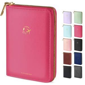 lot 10457 image: Forvencer Safe Zipper Passport Holder Cover, Passport Wallet for Travel