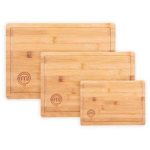 lot 11793 image: Master Chef Bamboo Cutting Board Set of 3