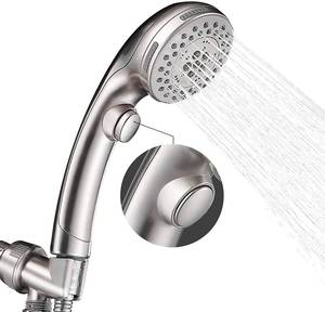 lot 11821 image: 6-Setting Handheld Shower Head with Pause Button