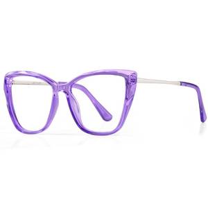lot 12071 image: AVDLAB Blue Light Blocking Glasses Cat Eye Purple