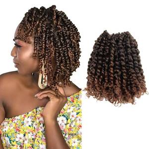lot 12077 image: KAVSORAPI Passion Twist Hair 6 Inch 8-Pack T30