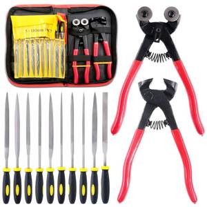 lot 12104 image: Swpeet 12-Pc Mosaic Tools Set with Tile Nippers