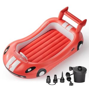 lot 17170 image: QPAU Inflatable Toddler Travel Bed with Electric Pump
