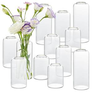 lot 17177 image: GNILLKO Bud Vases Set of 12 Glass Cylinder