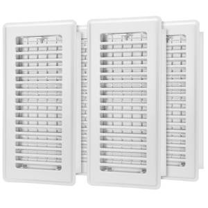 lot 17192 image: HQZHQZ Floor Register 4x10 Steel Vent Cover 4-Pack