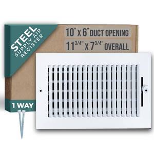 lot 17238 image: Handua 1-Way Steel Air Supply Diffuser 10x6