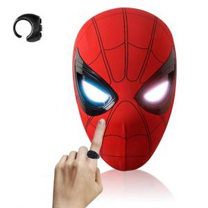 lot 17240 image: AUGMAXI Spider Superhero Mask with LED Lights and Moving Eyes