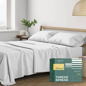 lot 17248 image: Thread Spread Organic Cotton Full Size Sheet Set - 4 PC