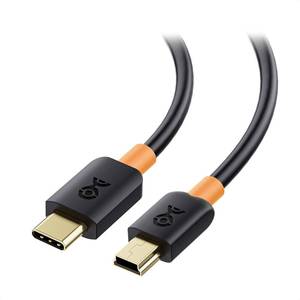 lot 18260 image: USB-C to Mini-B Cable with Gold Connectors