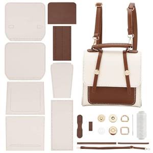 lot 18303 image: WADORN PU Leather Shoulder Bag DIY Kit