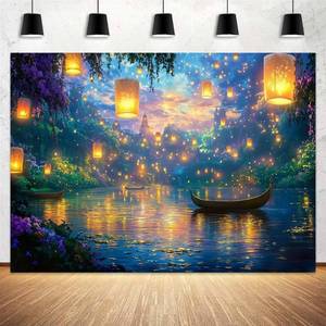 lot 18312 image: BATRUG 15x10ft Fairy Tale Castle Vinyl Photo Backdrop