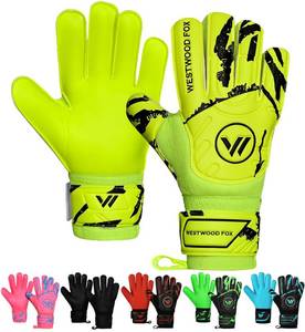 lot 18320 image: Westwood Fox Goalkeeper Gloves Size 7 Yellow-White