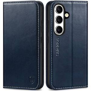 lot 18326 image: SHIELDON Genuine Leather Wallet Case Galaxy S25 6.2