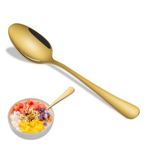 lot 18337 image: Dehov Gold Dinner Spoons Set of 8 7.3 Inch
