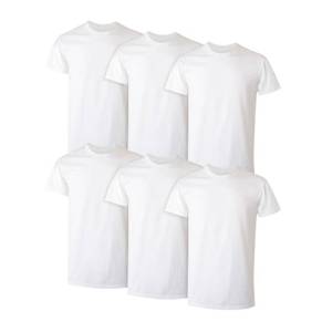 lot 18340 image: Hanes Mens Crewneck Undershirts 6-Pack X-Large