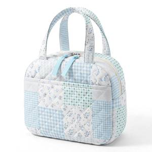 lot 18346 image: WOBAGMEN Quilted Lunch Box Insulated Cooler Bag