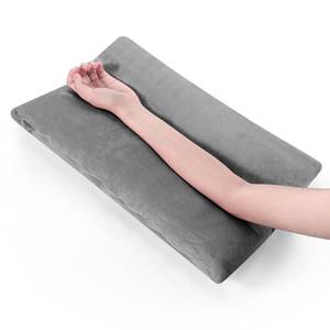 lot 18372 image: Soaoo Arm Support Pillow, 17 x 10 inches, Grey