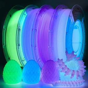 lot 18386 image: AMOLEN 3D Printer Filament 1.75mm PLA Glow in Dark