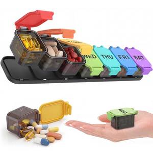 lot 18433 image: Yaklim Extra Large Weekly Pill Organizer, 7-Day