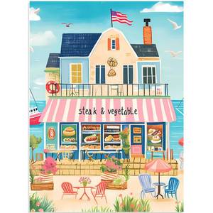 lot 18438 image: Ciavotie 500 Piece Jigsaw Puzzle Coastal Design