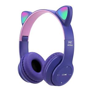 lot 18444 image: YY KATTY Wireless Bluetooth Headphones Purple