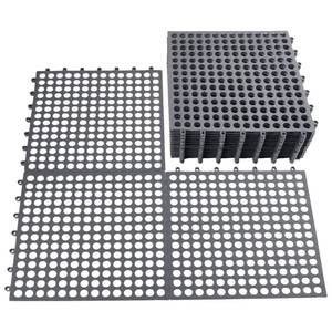 lot 18446 image: INTERWARM Interlocking Shower Floor Tiles 24-Pack