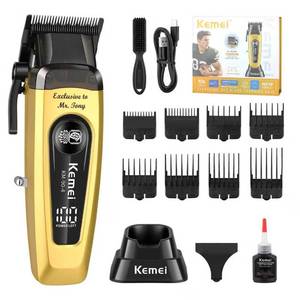 lot 19110 image: KEMEI Cordless Hair Clipper 11500RPM LED Display (Used)
