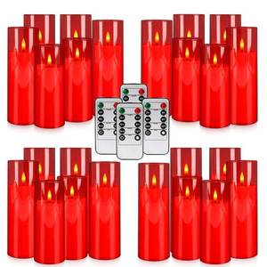 lot 19124 image: 24-Pack Flameless LED Candles with Remote Control
