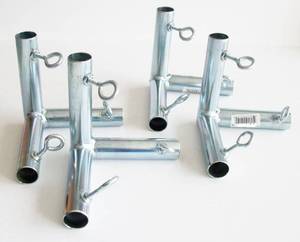 lot 19136 image: Golden Valley Tools 1 3-Way Flat Corner Canopy Fittings 4pc