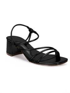 lot 19140 image: Eileency Womens Chunky Heel Sandals Open Square Toe