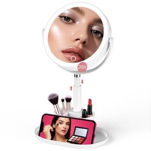 lot 19141 image: Shinowa 20X Magnifying Mirror with LED Lights