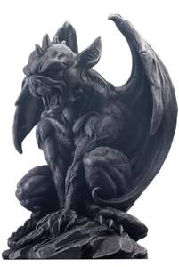lot 19158 image: JORAE Winged Gargoyle Statue 9 H