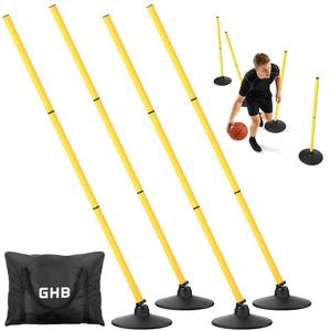 lot 19185 image: GHB Agility Poles 4 Pack 50 Training Set