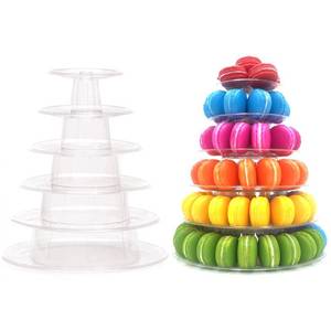 lot 19192 image: Ufurty 6-Tier Macaron Display Stand, 10in Height