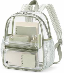 lot 20213 image: BTOOP Mini Clear Backpack, 12 x 9 x 5 Inch