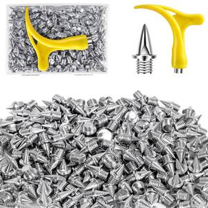 lot 20251 image: YUNVI 110-Pack 38 Stainless Steel Track Spikes with Wrench