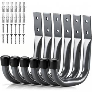 lot 20261 image: Horusdy 6-Pack Heavy Duty Metal Wall Hooks