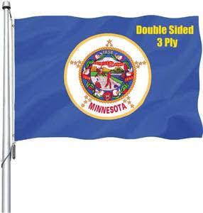 lot 20266 image: REIDFERR Minnesota State Flag 3x5 Ft Double Sided
