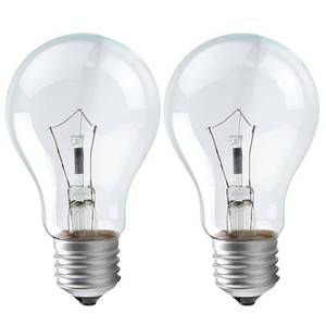 lot 20268 image: 100W A19 Incandescent Bulb E26 Base 2-Pack