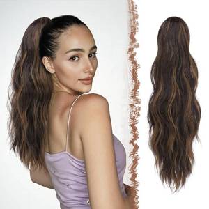 lot 20289 image: FESHFEN Claw Clip Ponytail Extension 20 inch