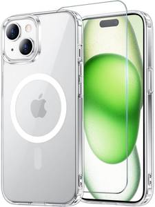 lot 20297 image: Temdan iPhone 15 Case With Screen Protector Clear