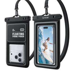 lot 20299 image: Lamicall IP68 Waterproof Phone Pouch, 2 Pack