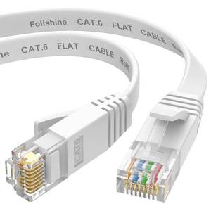 lot 20345 image: Folishine Cat6e Ethernet Cable 15 ft Flat