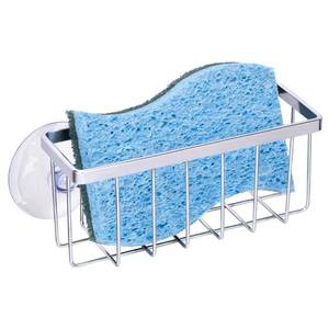 lot 20350 image: Chrome Kitchen Sink Sponge Holder with Suction Cup