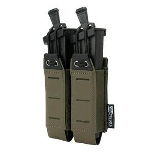 lot 20389 image: TOPTACPRO Double 9mm Mag Pouch MOLLE Ranger Green