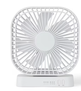 lot 10480 image: Medline Portable 5 Inch Fan, 3 Cooling Speeds, Automatic Shutoff Timer, Batteries Required, Square, (Individual Item) - Stock images may not match actual product images