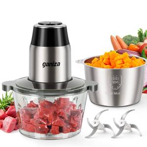 lot 149 image: Ganiza Food Processor with 2 Bowls, 450W Motor